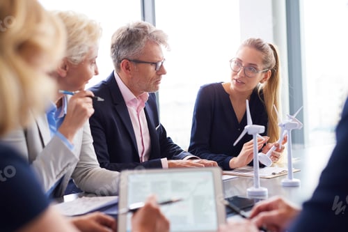 Preview: Business people having serious conversation in the conference room