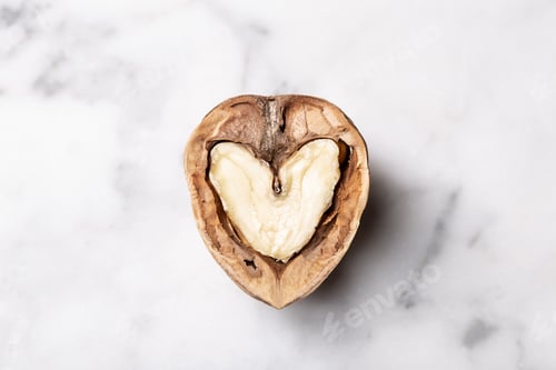 Preview: Open Walnut with heart shape