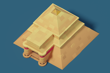 Visualização: Entrada da Pirâmide do Deserto - Série Proto