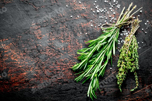 Preview: Rosemary and thyme from the home garden.