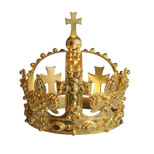 Preview: crown isolated on white background