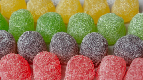 Preview: Closeup shot of a group of colorful gumdrop