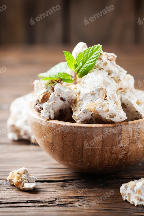 Preview: Traditional italian nougat with nuts