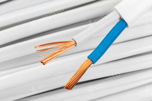 Preview: Electric cables closeup