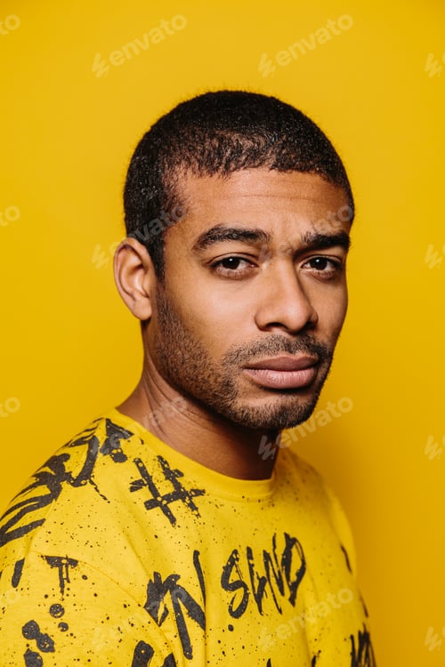 Preview: Latin American Man With Serious Expression