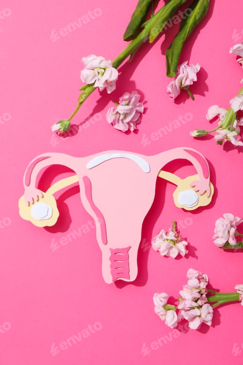 Preview: Women's health and women's healthcare concept with uterus