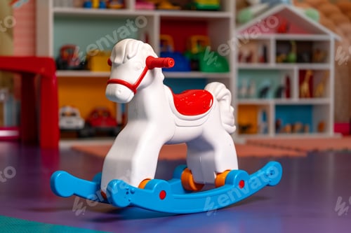 Preview: Toy Rocking Horse in Playroom
