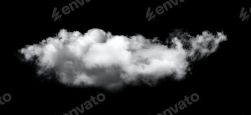 Preview: clouds on black background