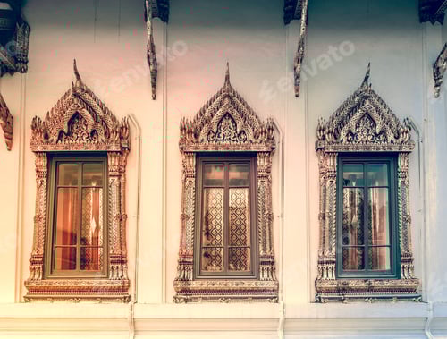 Preview: Window background in Royal King Palace, Bangkok