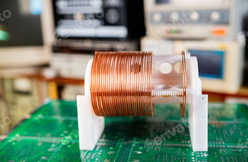 Preview: Close-up large and small coils