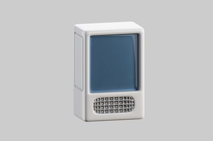 Preview: Retro kitchen appliance white blue