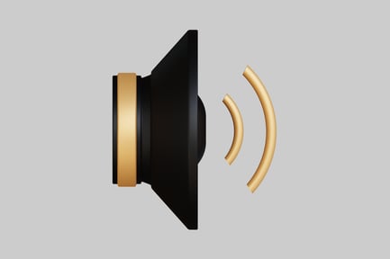 Preview: Speaker with sound waves icon