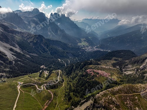 Preview: Breathtaking mountainous landscape in San Martino di Castrozza, Italy
