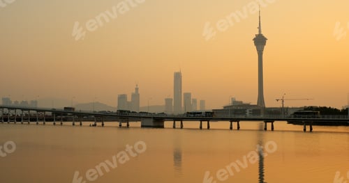 Preview: Macau city at sunset