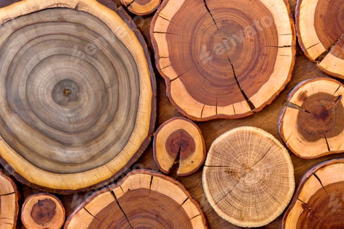 Preview: Round wooden unpainted solid natural stumps background