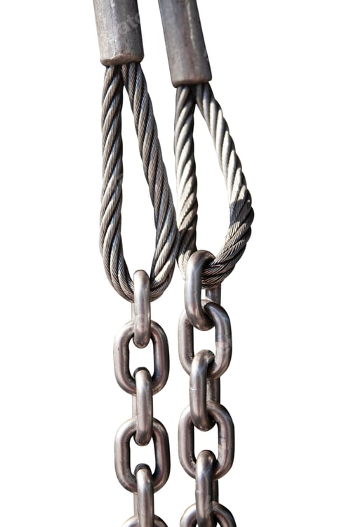 Preview: winch rope and steel chain