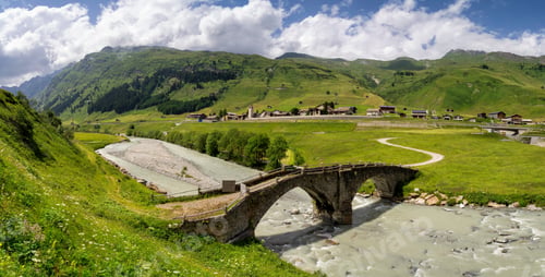 Preview: Monumental stone bridge crossing the Posterial Rhine