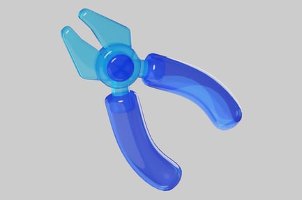 Preview: Transparent blue pliers