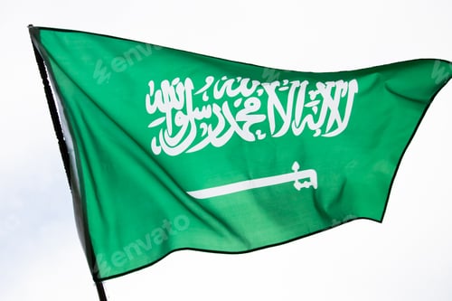 Preview: Official flag of the Kingdom of Saudi Arabia.