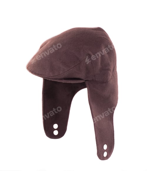 Preview: Brown peaked cap.