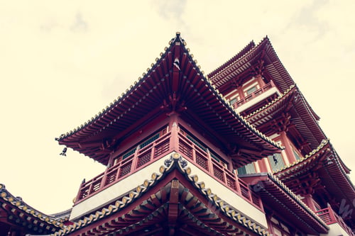 Preview: Beautiful view of Tooth relic temple in singapore