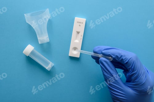 Preview: Hand making antigen covid test