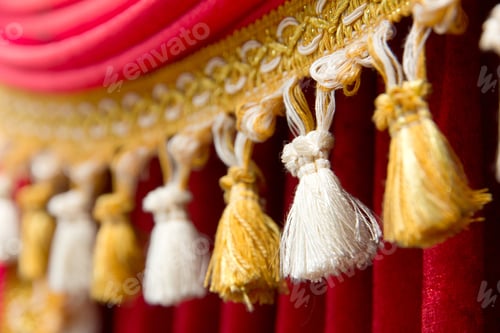 Preview: Detail of theatre curtain Background