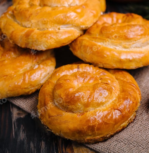 Preview: Delicious homemade cornish pasties with beef and potato
