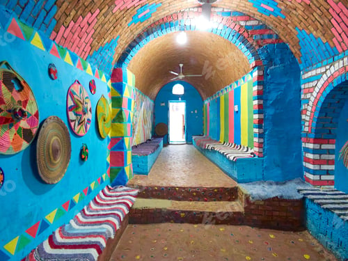 Preview: Traditional egyptian decoration of a house in the interior