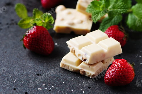 Preview: Chocolate with mint and strawberry