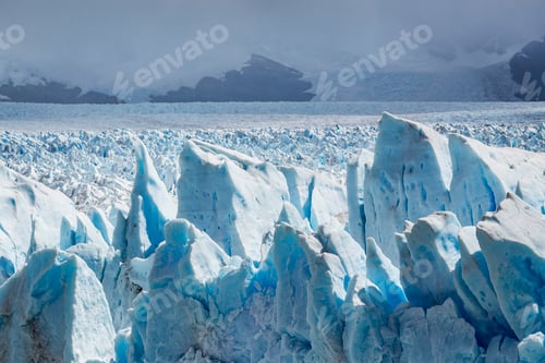 Preview: Storm clouds over Perito Moreno Glacier, Los Glaciares National Park, Patagonia, Chile