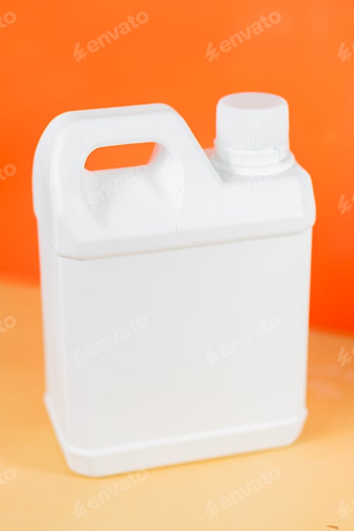 Preview: White Plastic Container with Handle