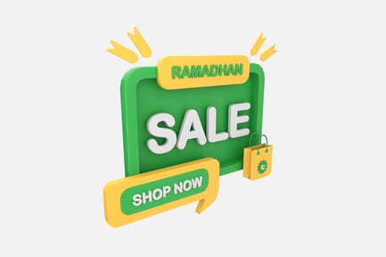 Preview: Promo Banner 3D Illustration