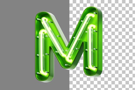 Preview: Neon M 3D Icon
