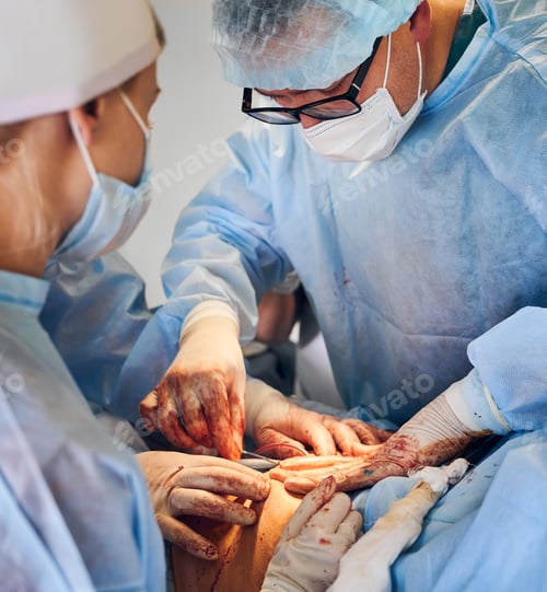 Preview: Surgeons Performing Operation in Hospital Operating Room