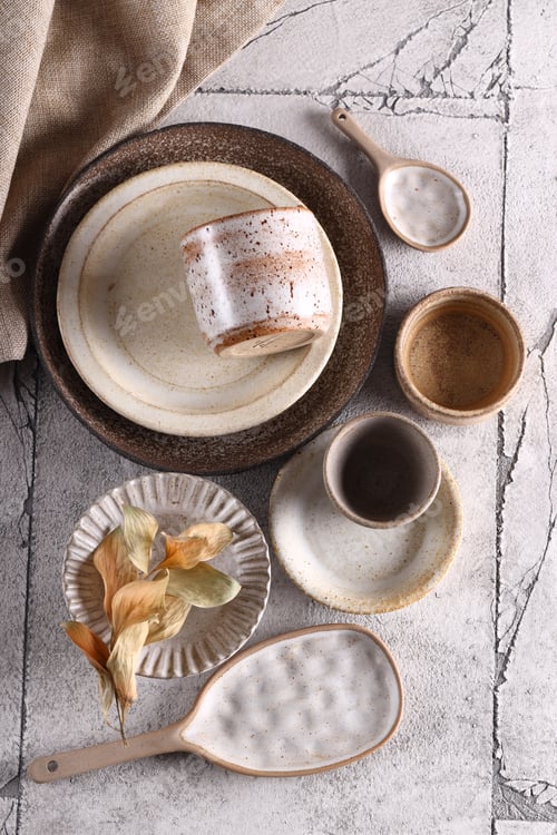 Preview: organic ceramic dishes, plates, cups