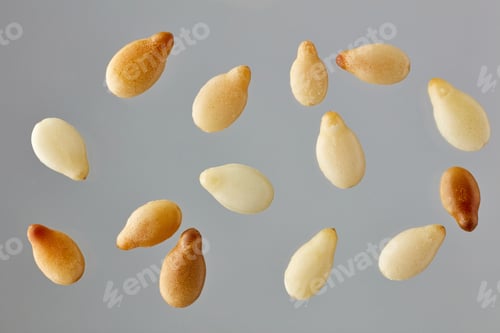 Preview: sesame seeds on grey background