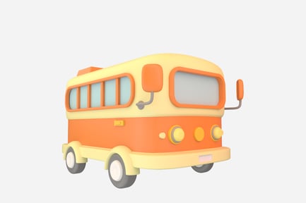 Preview: Tour Bus 3D Illustration