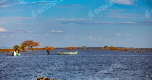 Preview: Lake Turkana Lodwar Kalokol Town Landscapes Waterscape Kenya East Africa