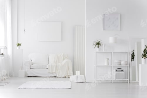 Preview: White living room interior