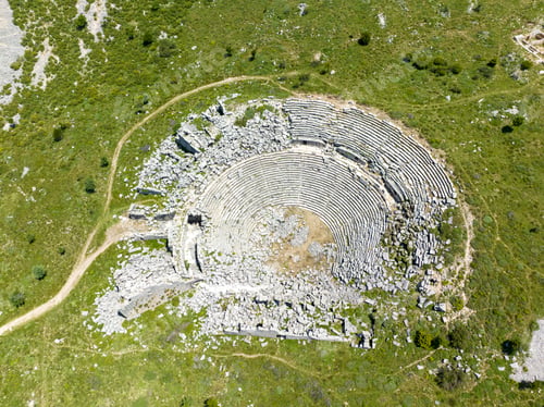 Preview: Ruins of Sagalassos Ancient Theater in Isparta or Burdur in Turkey. Amphitheatre of Sagalassos.