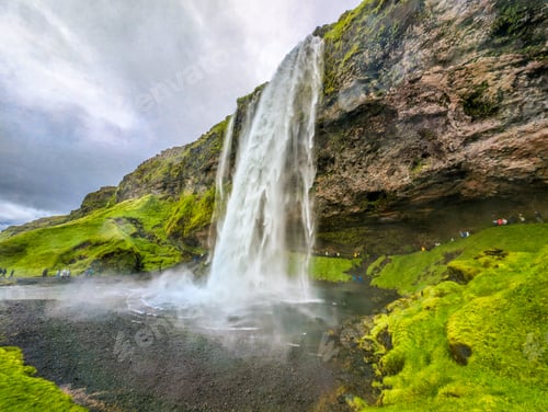 Preview: Seljalandsfoss one of the most famous waterfall in Iceland
