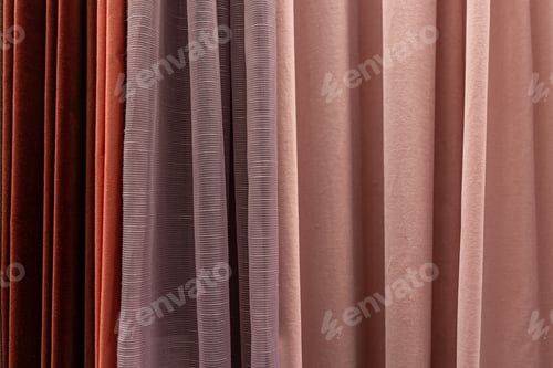 Preview: Abstract Folds of Plush Drapery in Varied Colors