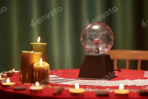 Preview: Crystal Ball and Burning Candles
