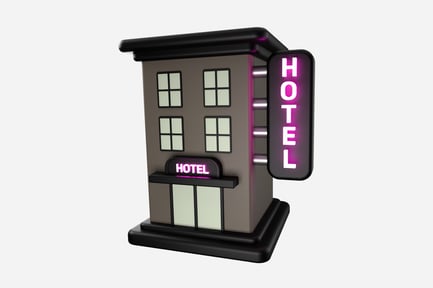 Preview: Hotel Building 3D Illustration