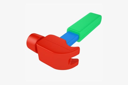 Preview: Colorful Plastic Toy Hammer