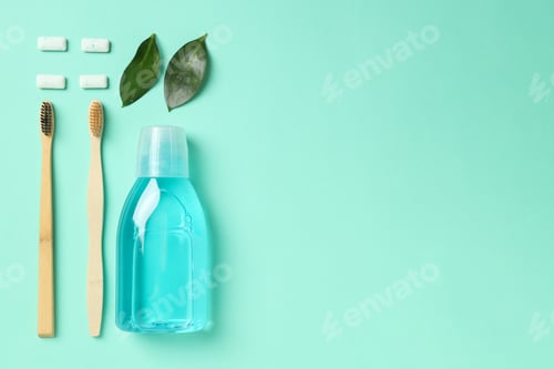 Preview: Concept of tooth or oral care, space for text