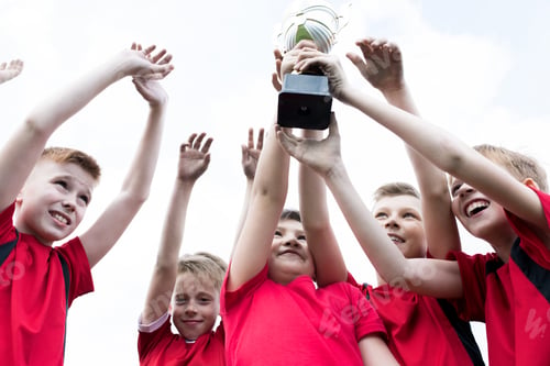 Preview: Junior Team Holding Trophy