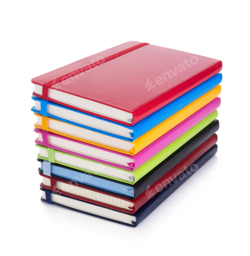 Preview: notebook or notepad isolated at white