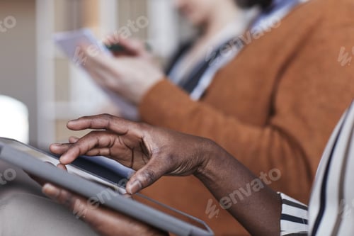Preview: People Taking Notes at Conference Close Up